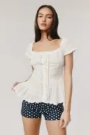 Stimbase Aster Lace Drawstring Blouse