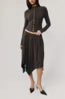 Stimbase Jolie Asymmetrical Midi Skirt