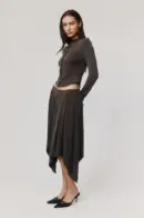 Stimbase Jolie Asymmetrical Midi Skirt